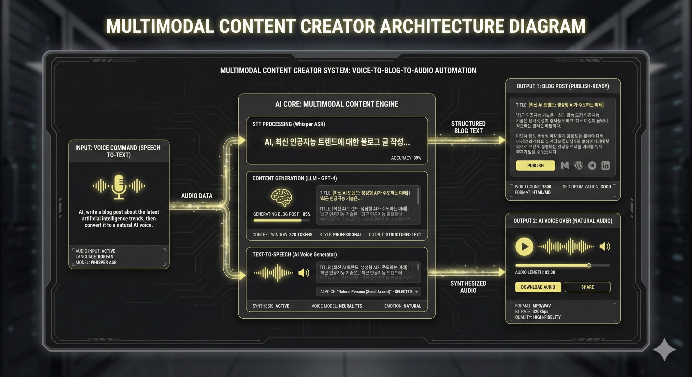 멀티모달 콘텐츠 생성 구조