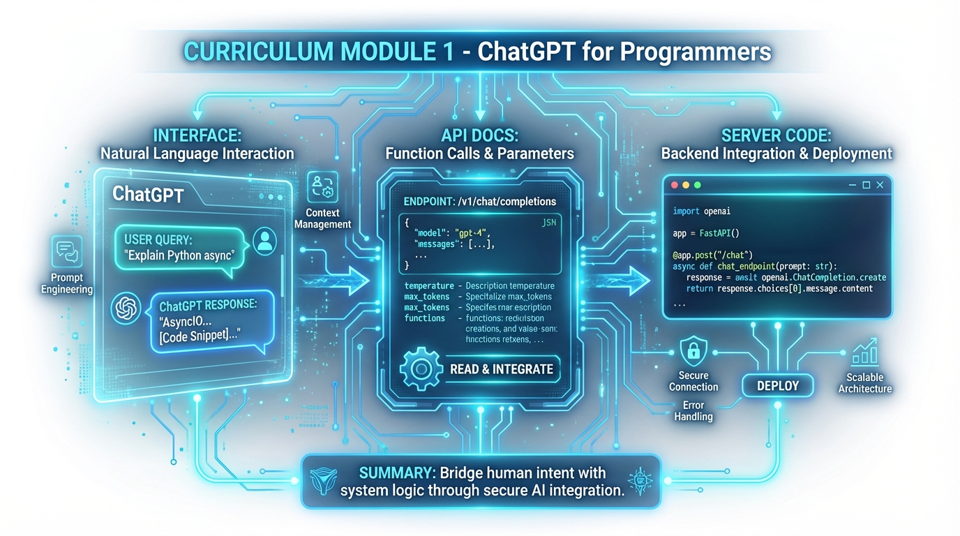 ChatGPT 인터페이스와 코드 생성 화면