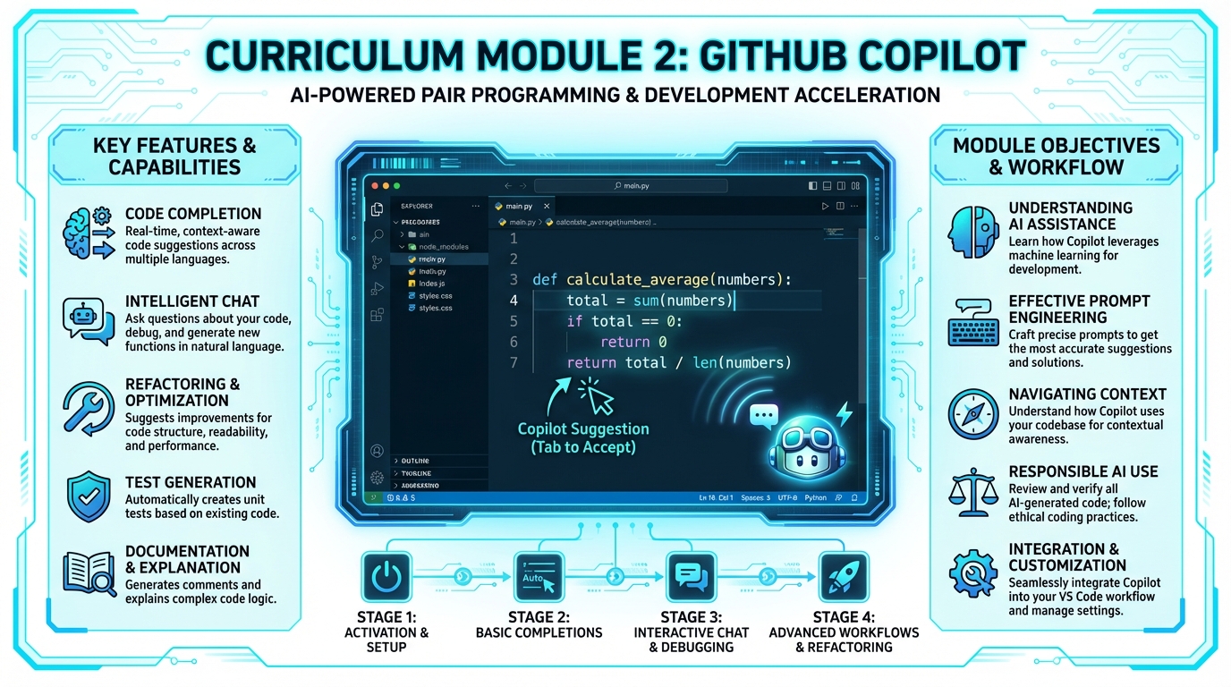 VS Code에서 Copilot이 코드를 자동완성하는 화면