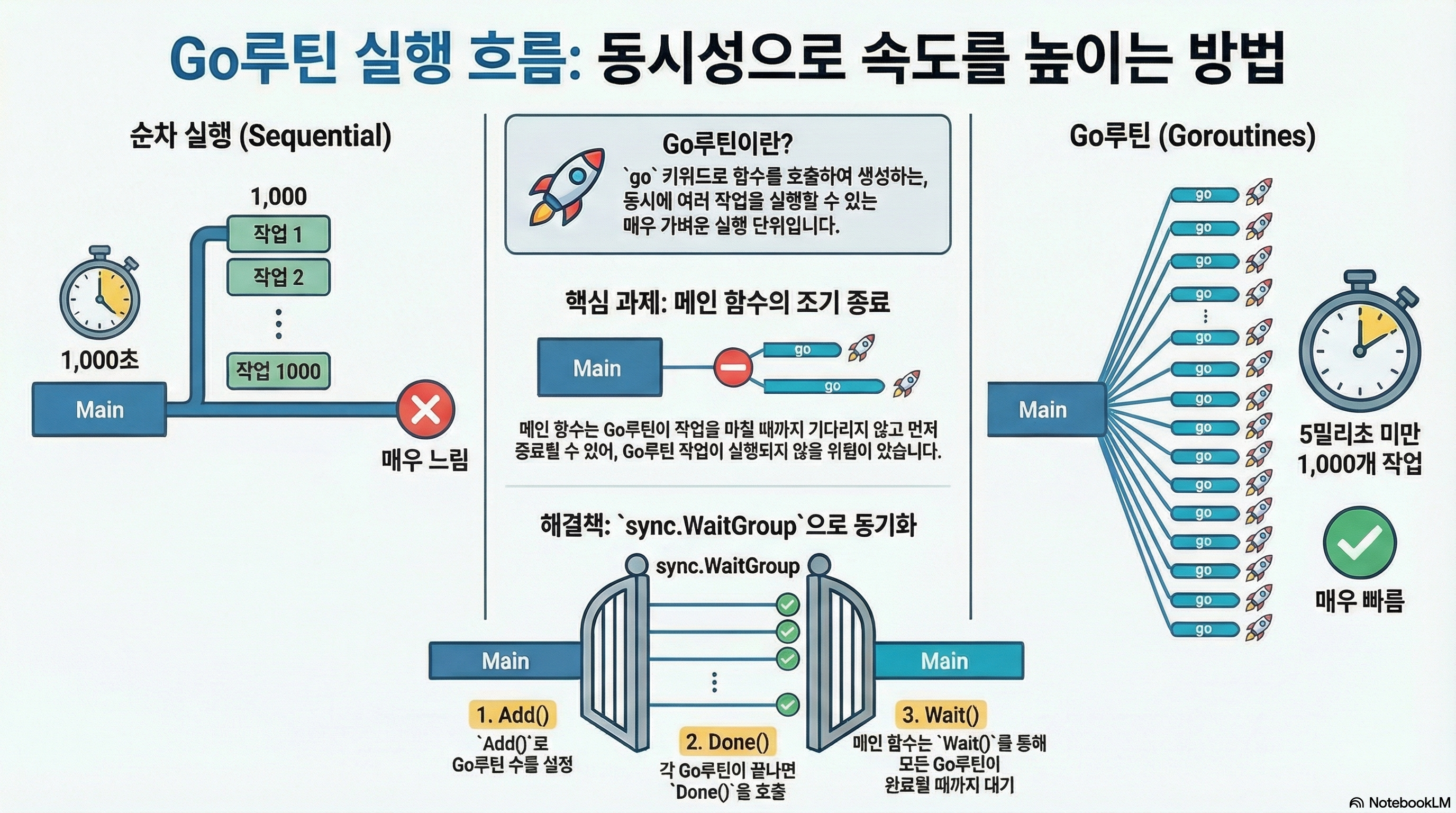 고루틴 실행 흐름도