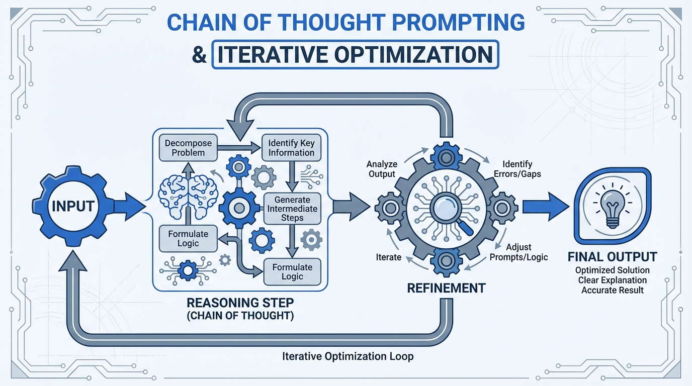Chain of Thought 및 프롬프트 최적화 과정 시각화