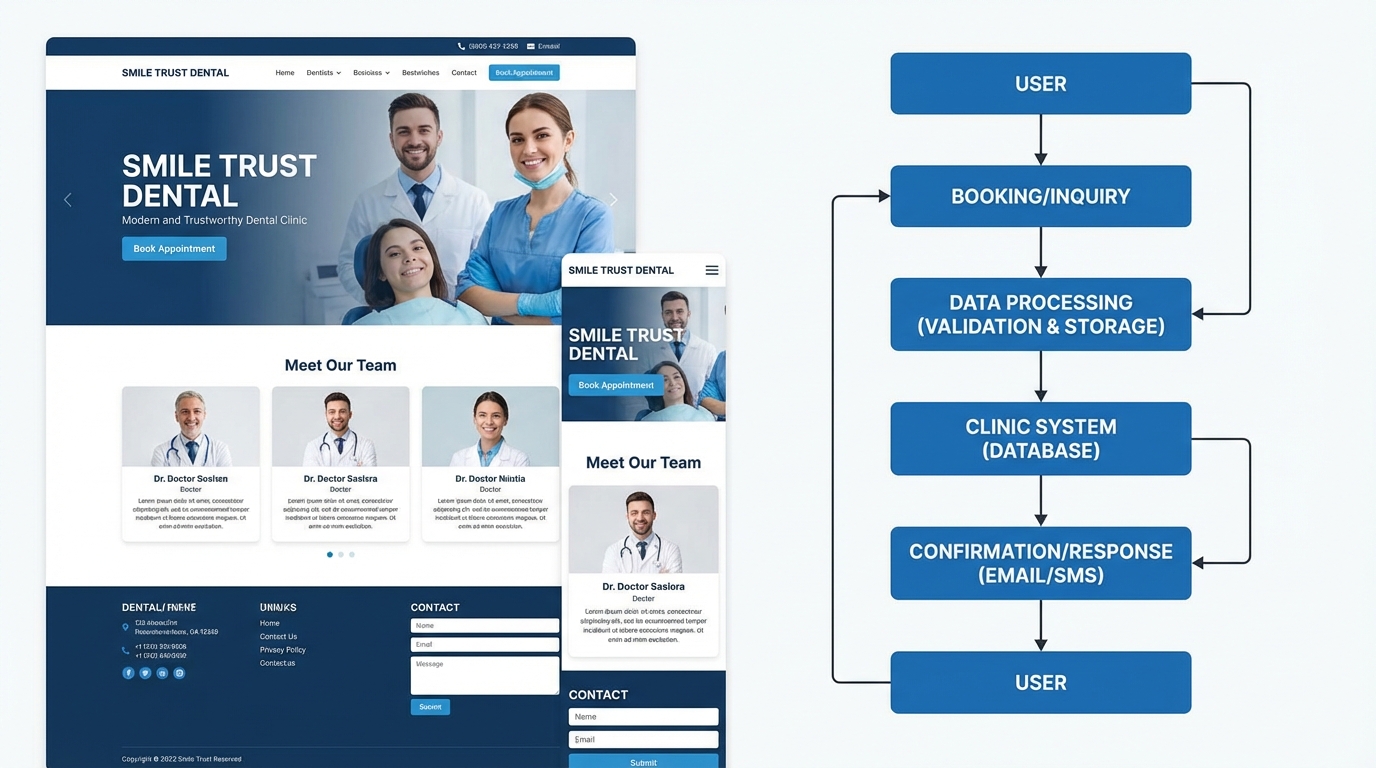 Dental Clinic Website Mockup